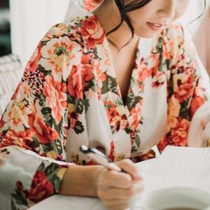 Floral Bridal Kimono